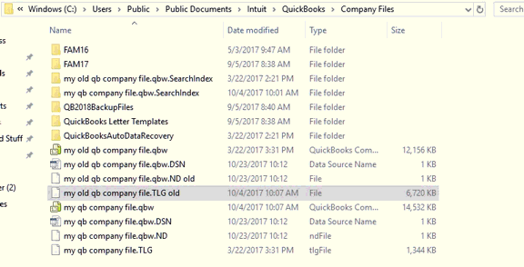 Rename the .ND and .TLG files - Screenshot