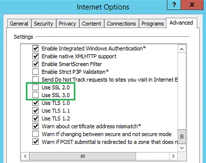 SSL 2.0 and SSL 3.0 Image