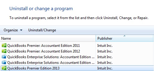 Uninstall and reinstall the QuickBooks file or program Screenshot
