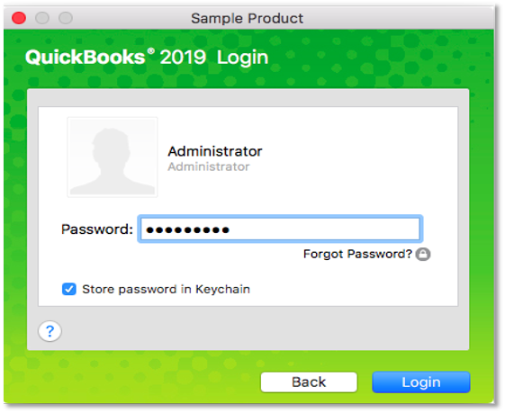 User Passwords Screen - Screenshot