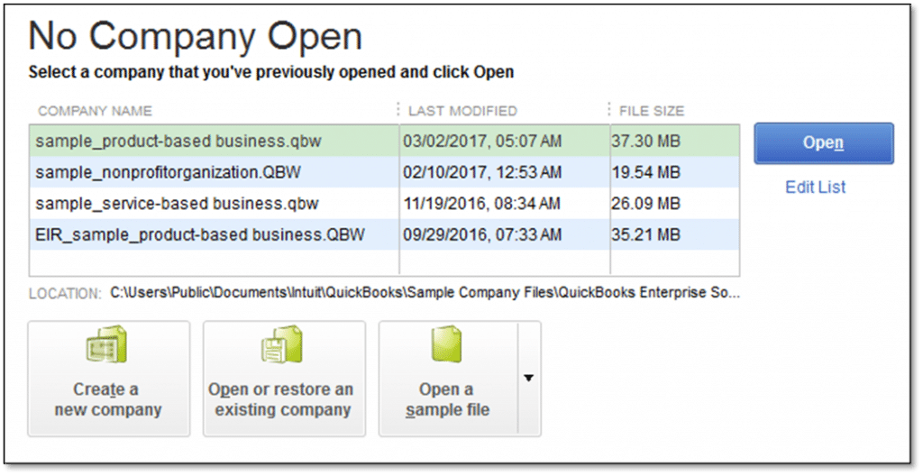 no-company-open-message-screenshot