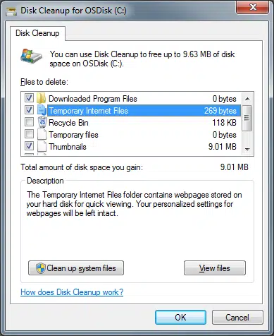 Clean Your Systems Junk Files - Screenshot