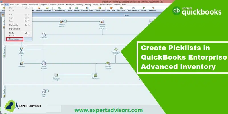 How to Create Picklists in QuickBooks Enterprise Advanced Inventory?