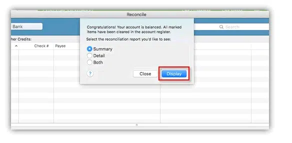 QuickBooks reconcile - Image 3