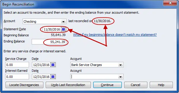 Correct statement date - Image