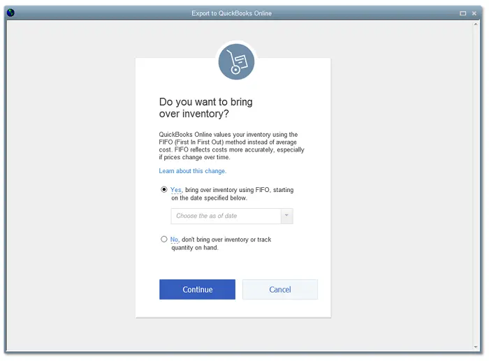 Export your QuickBooks online - Image