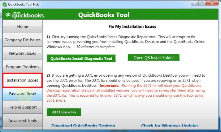 fix QuickBooks Error code 15311