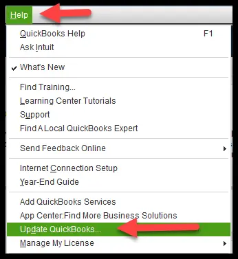 Update QuickBooks esktop to Latest