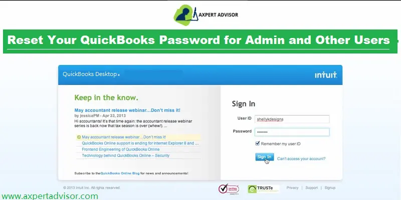 Learn what to do if you lost or forgot your password for QuickBooks Desktop - Featuring Image