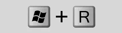 Windows+R keys - Image