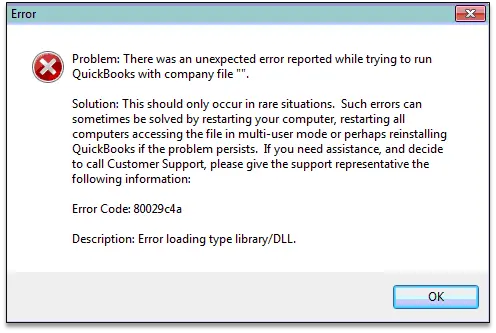 QB Error 80029c4a Error Loading Type Library.DLL