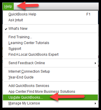 Update QuickBooks desktop to Latest - Image