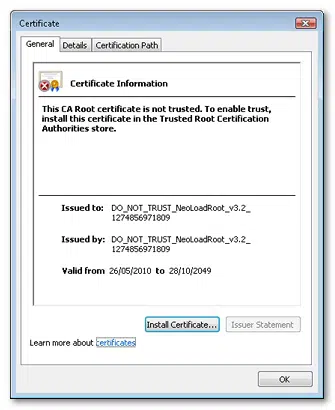 Install Certificate Image