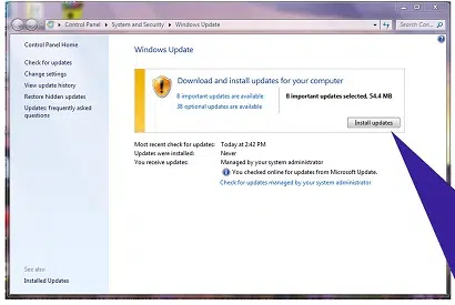 Install Windows Updates - Screenshot