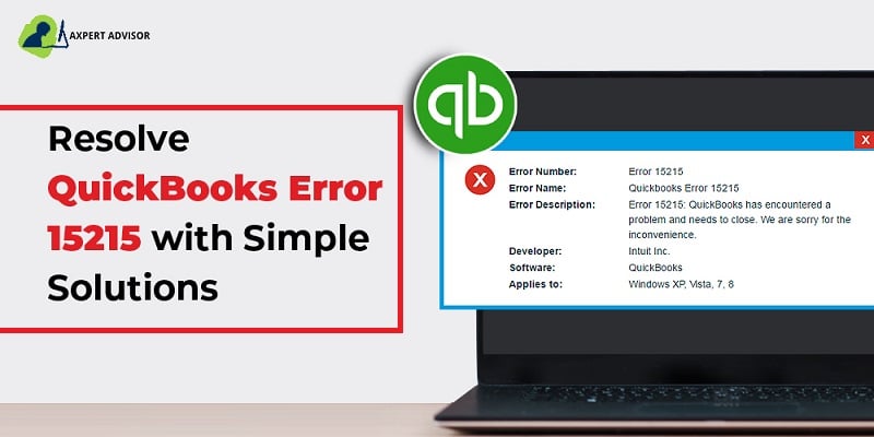 Fix QuickBooks Update Error 15215 (Server Not Responding)