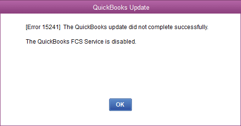 QuickBooks Payroll Update Error 15241 - Image
