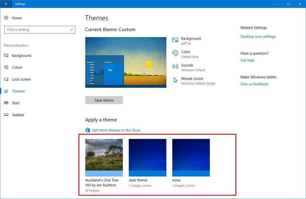 Windows themes - Image
