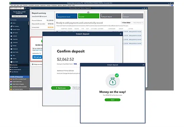Instant deposit feature - Image