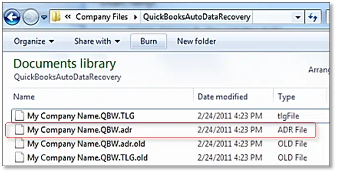 Auto data recovery in QuickBooks - Image