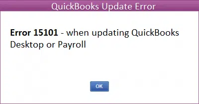 QuickBooks Update Error 15101 Image