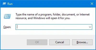 Open Run Tab - Image