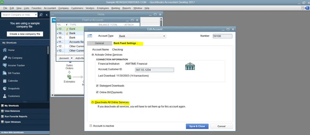 Deactivating bank accounts - Image
