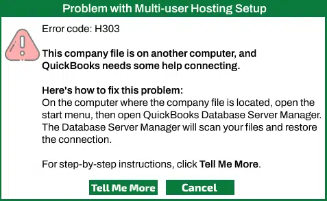 QuickBooks Error H303 - Image