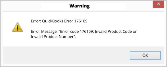 QuickBooks Error Code 176109 Image