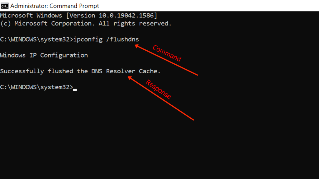 Ipconfig and flushdns - Image