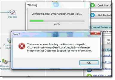 QuickBooks Sync manager Not Working Error - Image