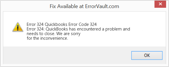 QuickBooks error 324 - Image