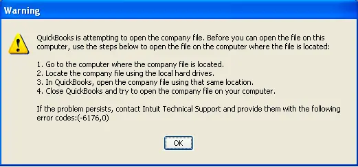 QuickBooks Error Code 6176