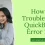 How to Fix QuickBooks Error 108