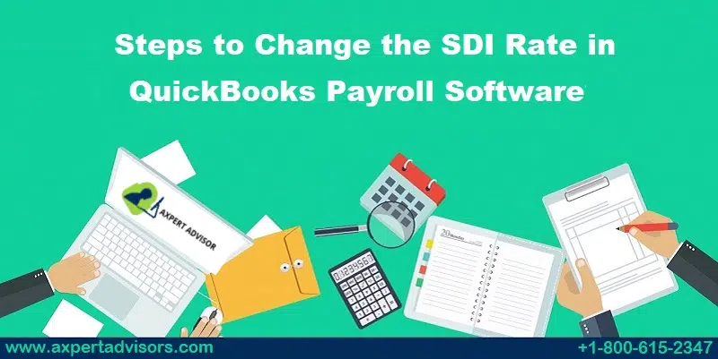 How to Change SDI Rate in QuickBooks?